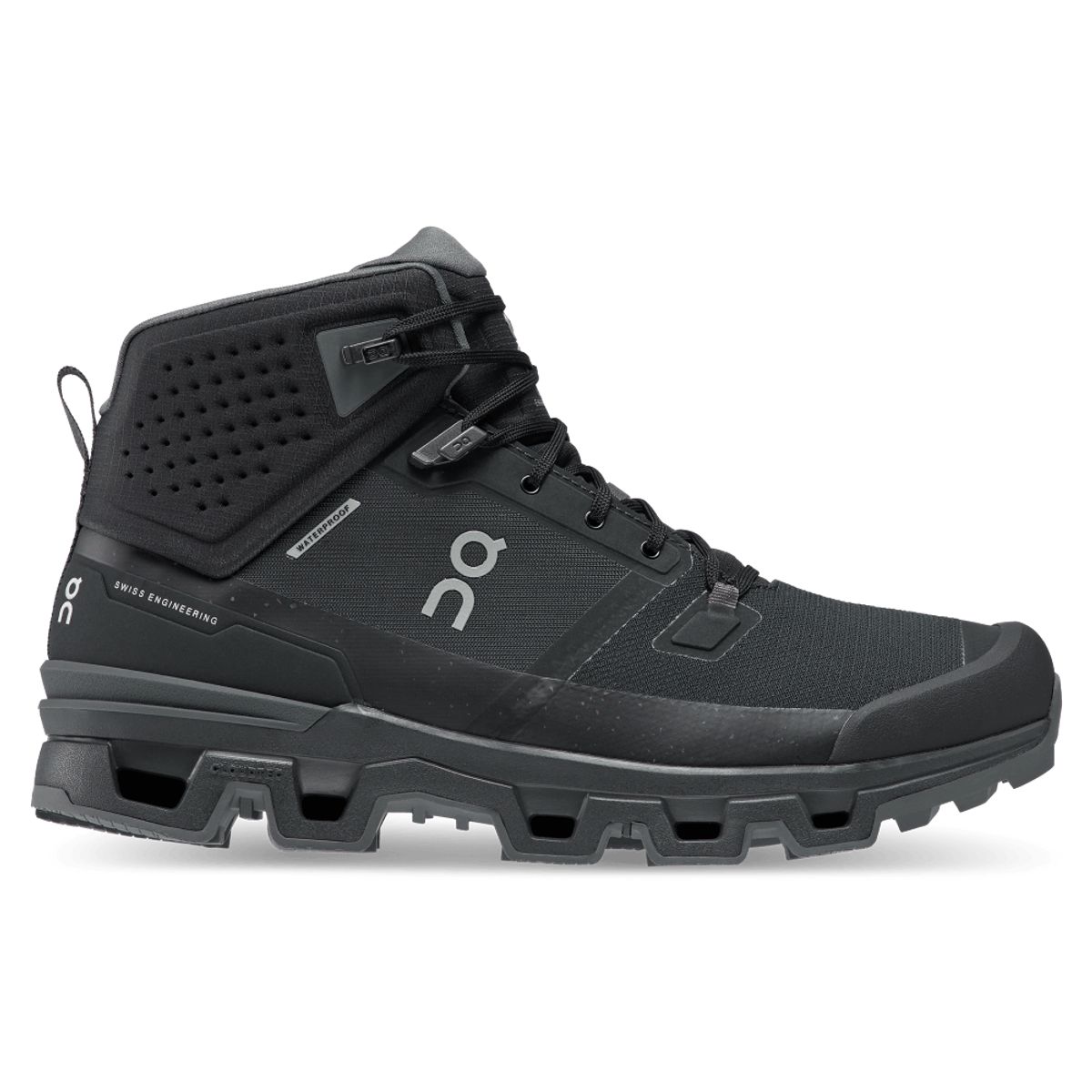 ON RUNNING - On Cloudrock Waterproof Tenis negro de hombre para outdoor