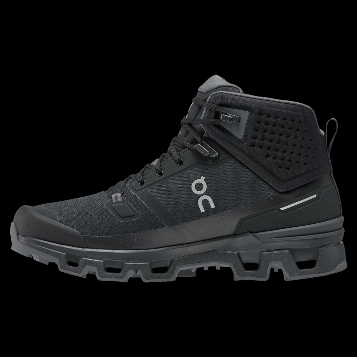 ON RUNNING - On Cloudrock Waterproof Tenis negro de hombre para outdoor