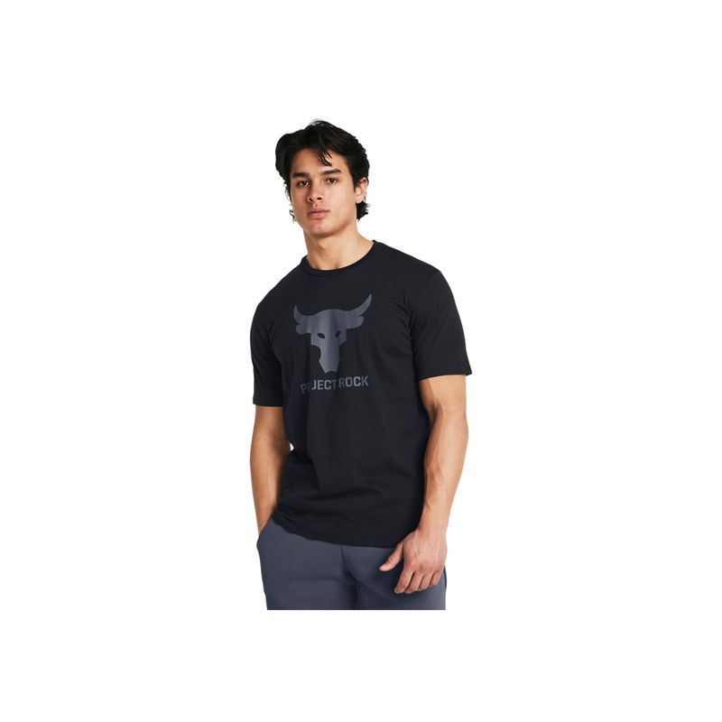 UNDER ARMOUR - Camiseta Hombre UNDER ARMOUR PJT RCK PAYOFF GRAPH Negro UNDER ARMOUR
