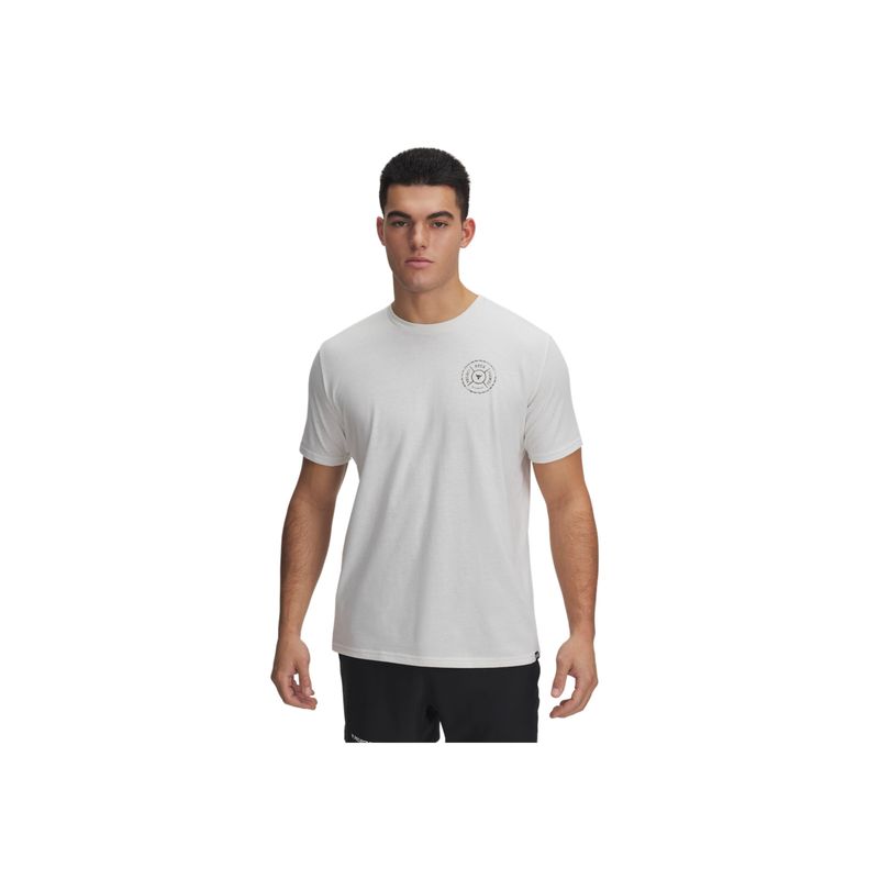 UNDER ARMOUR - Camiseta Hombre UNDER ARMOUR PJT RCK WIRE SS Blanco UNDER ARMOUR