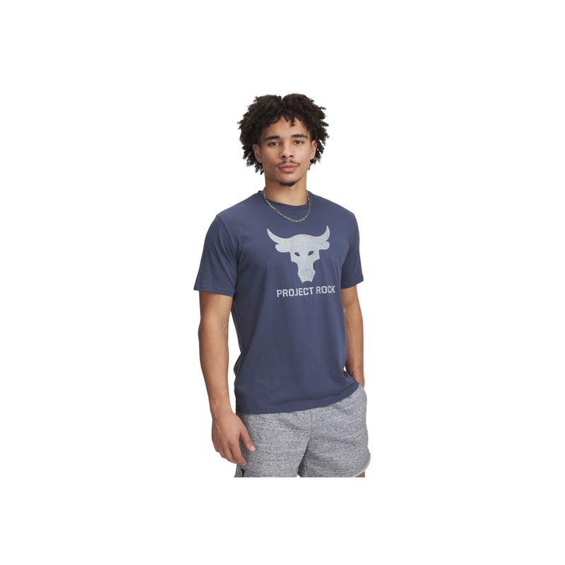 UNDER ARMOUR - Camiseta Hombre UNDER ARMOUR PJT RCK BRHM BULL SS Gris UNDER ARMOUR.