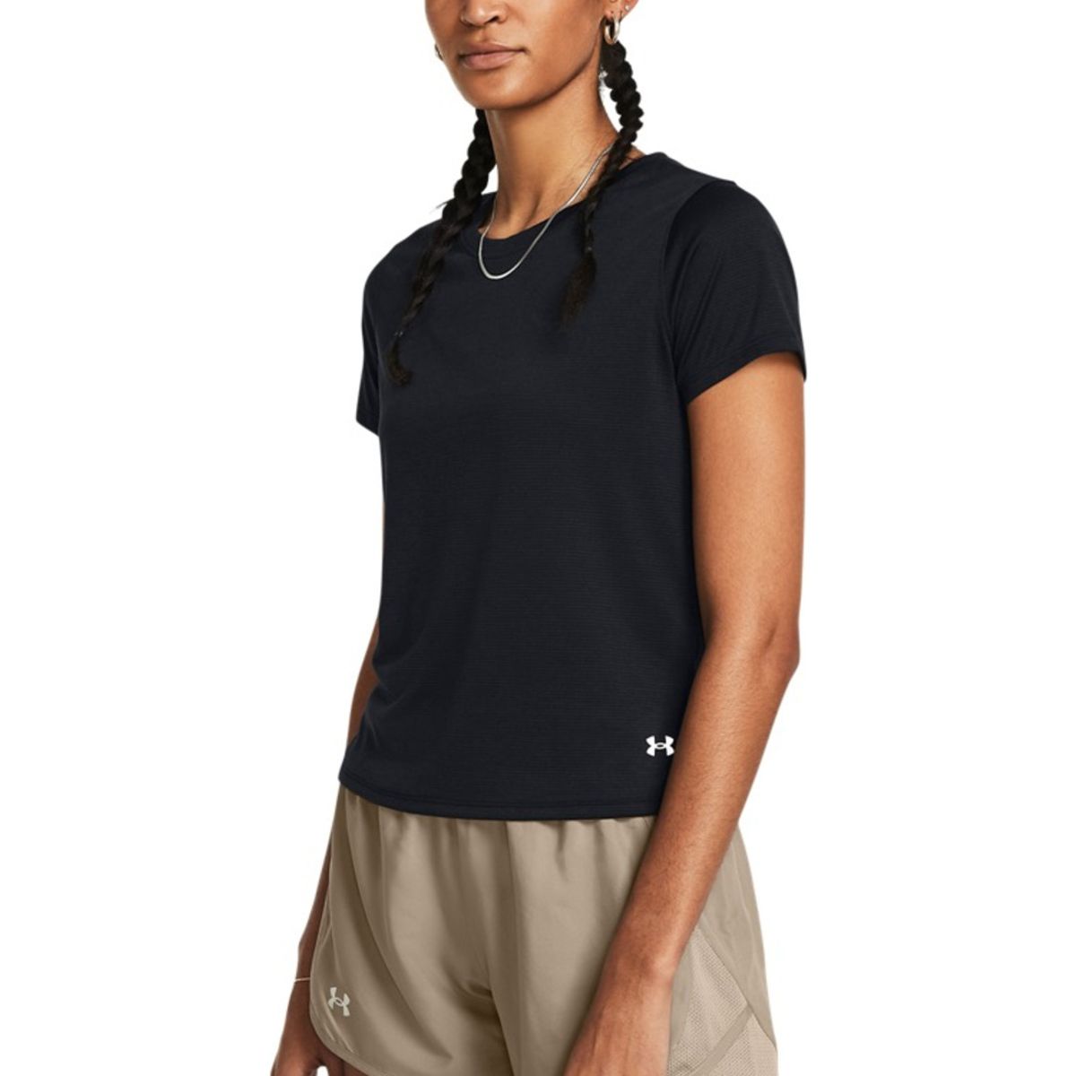 UNDER ARMOUR - Camiseta Mujer Under Armour Launch Short Sleeve Negro UNDER ARMOUR