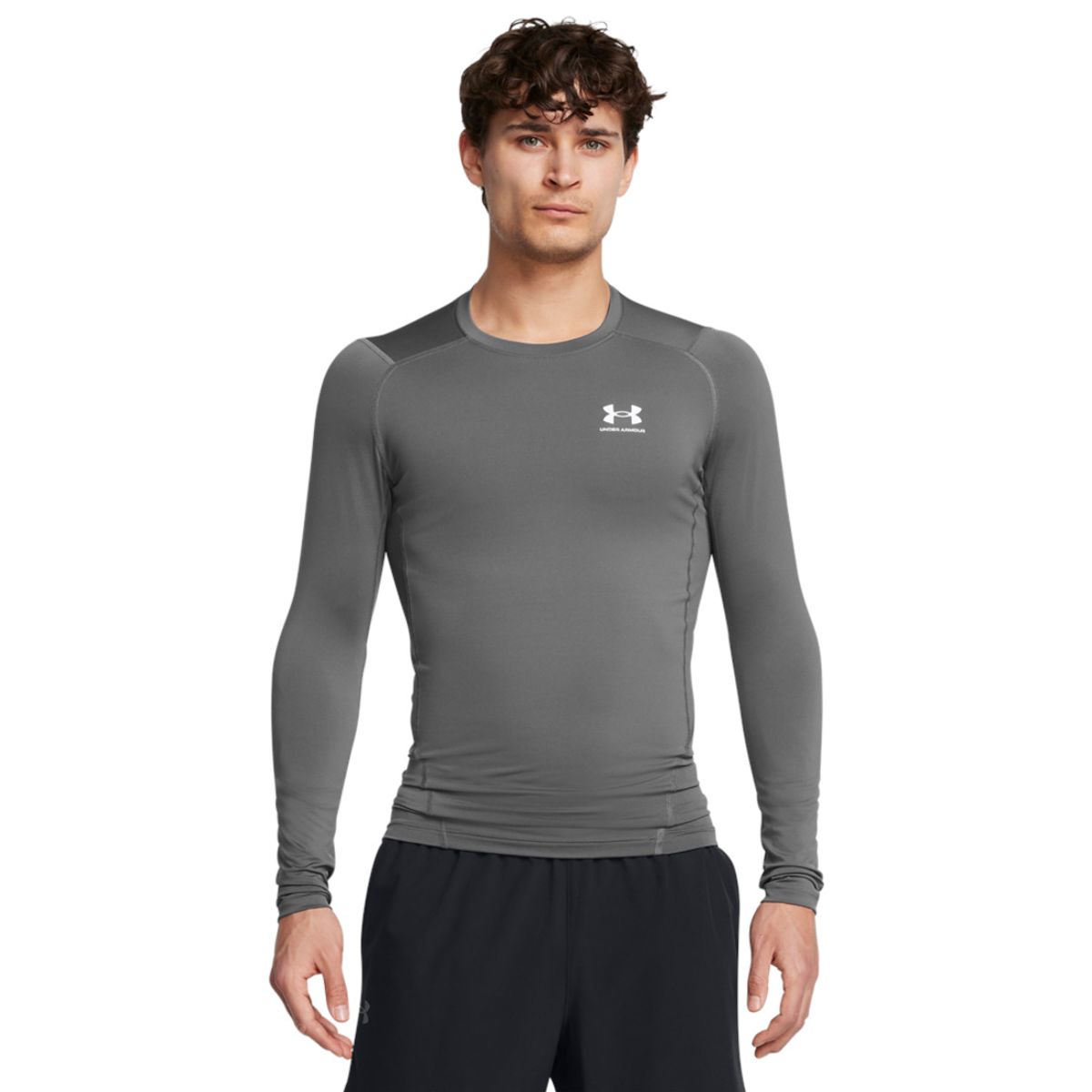 UNDER ARMOUR - Camiseta Hombre UNDER ARMOUR UA HG ARMOUR COMP LS Gris UNDER ARMOUR