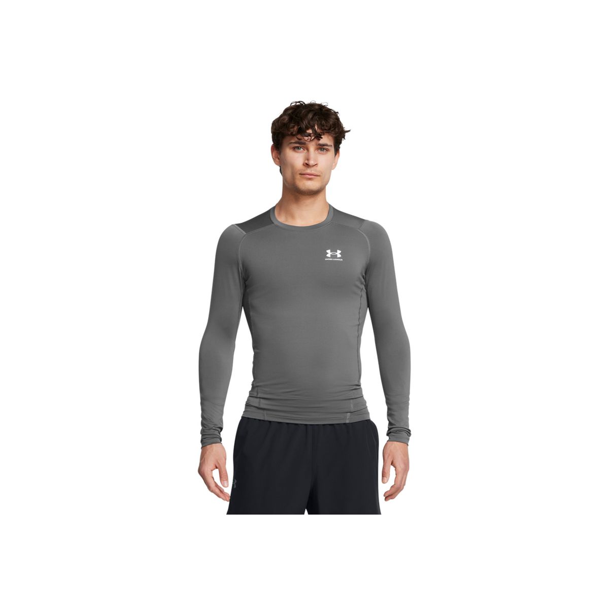 UNDER ARMOUR - Camiseta Hombre UNDER ARMOUR UA HG ARMOUR COMP LS Gris UNDER ARMOUR