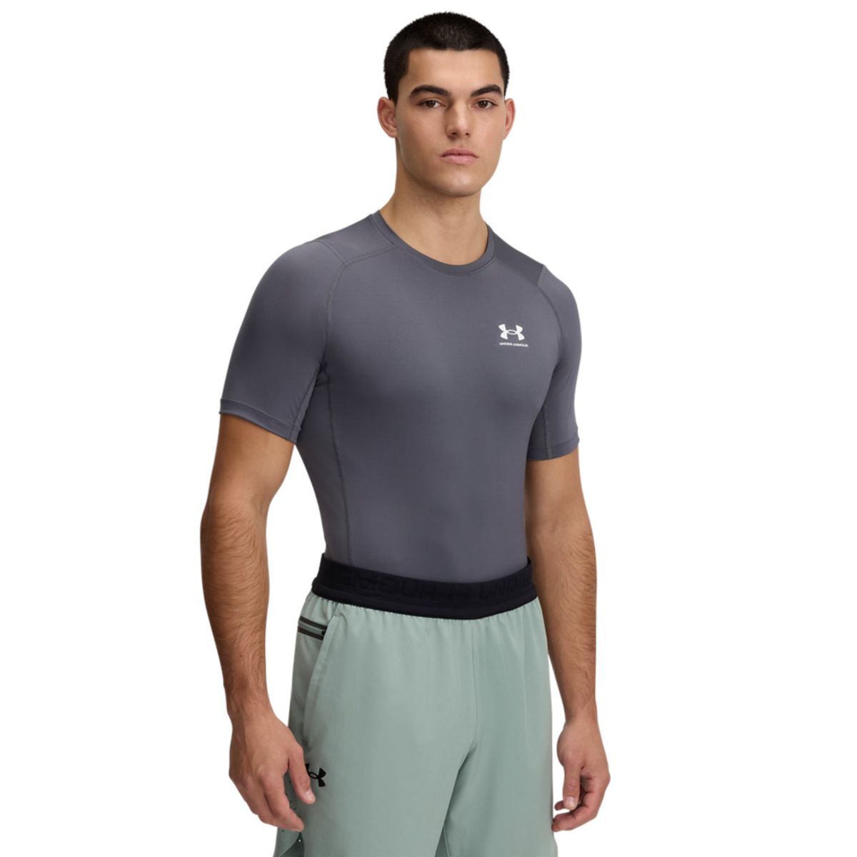 UNDER ARMOUR - Camiseta Hombre UNDER ARMOUR UA HG ARMOUR COMP SS Gris UNDER ARMOUR