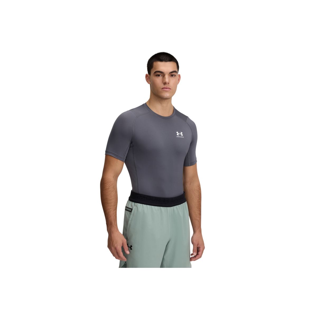 UNDER ARMOUR - Camiseta Hombre UNDER ARMOUR UA HG ARMOUR COMP SS Gris UNDER ARMOUR