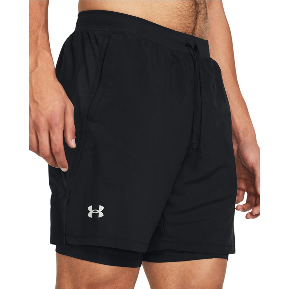 UNDER ARMOUR - Short Hombre UNDER ARMOUR LAUNCH 7 2N1 SHORTS Negro UNDER ARMOUR