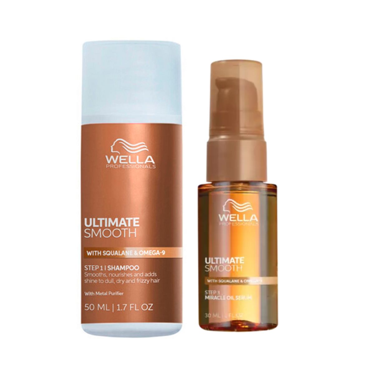 WELLA - Shampoo 50 + Miracle 30 ml Wella Smooth frizz cero