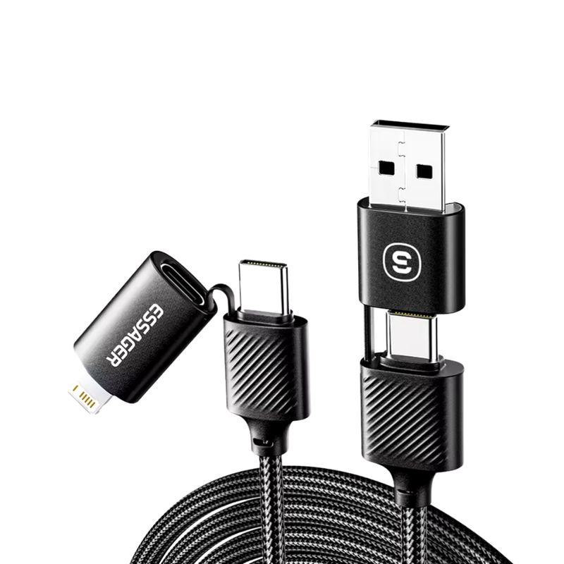 GEF - Cable Carga Rapida Para iPhone Lightning Usb Y Usb-c 65w