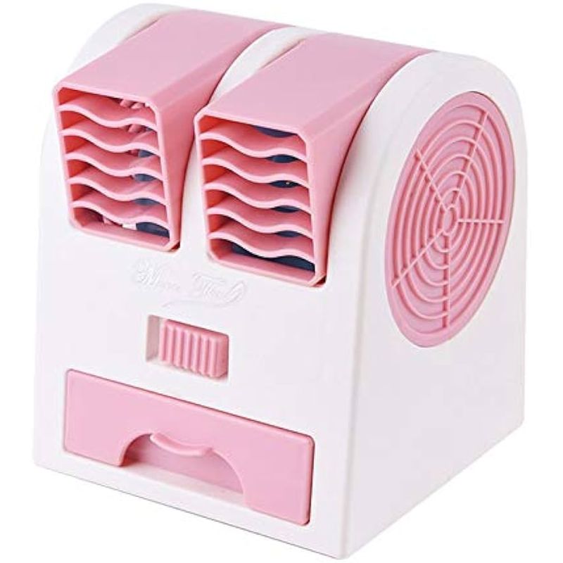 GENERICO - ventilador aire acondicionado humificador portátil rosa