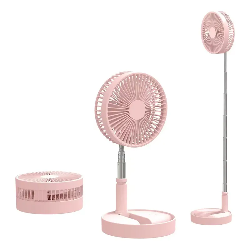 GENERICO - ventilador aire acondicionado recargable plegable hogar rosa