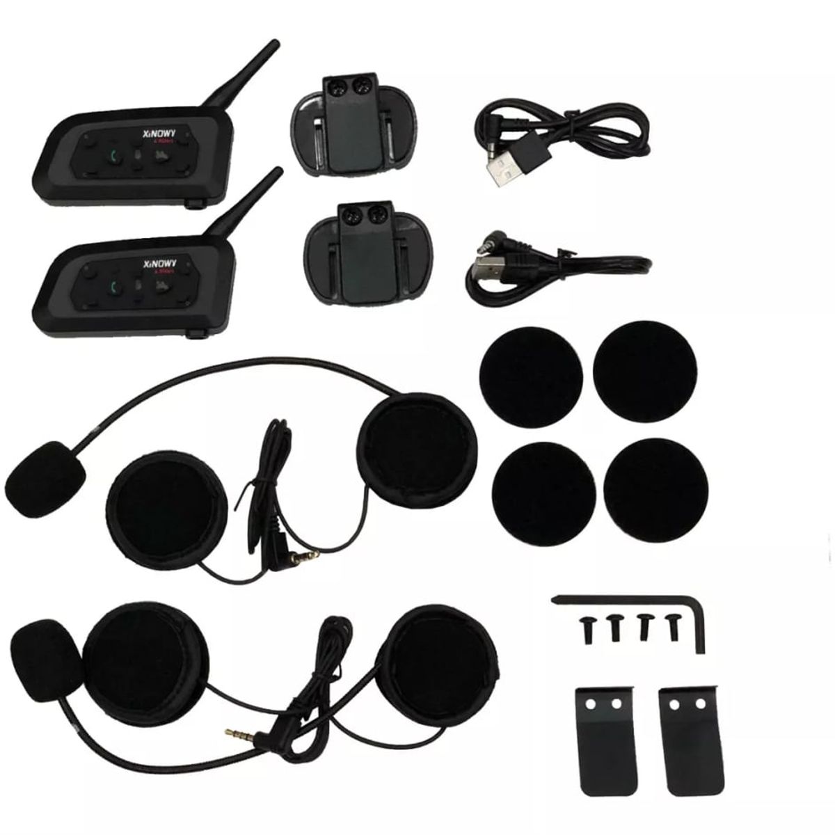 GENERICO - intercomunicador Xinowy V6 Plus Bluetooth  X2 unidades