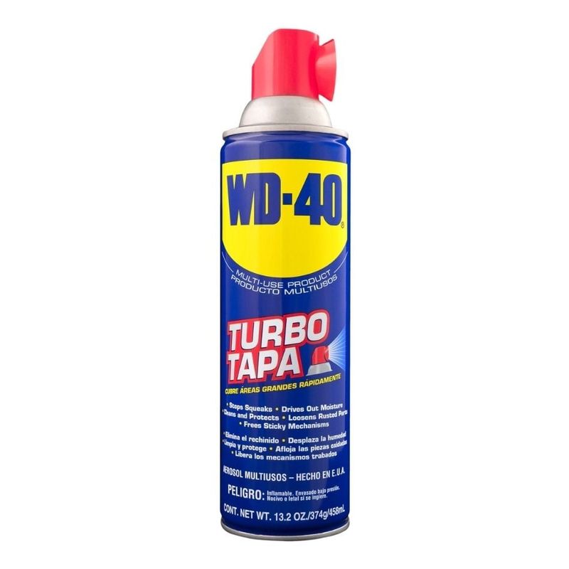 WD 40 - WD-40® Lubricante Multiusos TurboTapa 458ml - 374g - 13oz