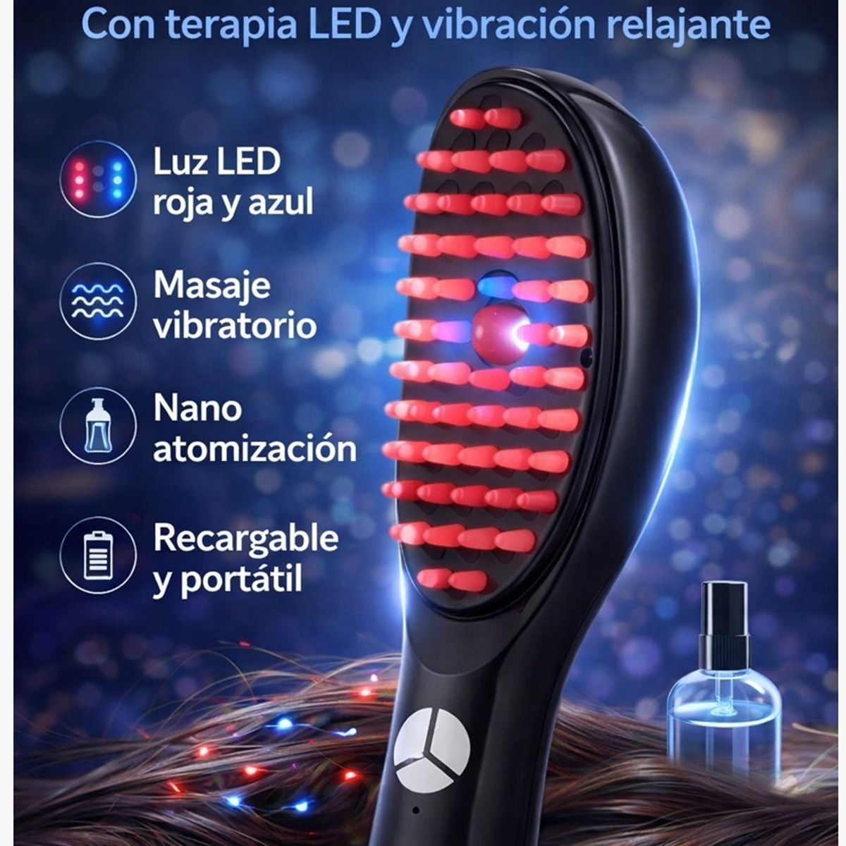 GENERICO - Cepillo Masajeador Para Cuero Cabelludo Ideal Para Aplicar Productos Capilares