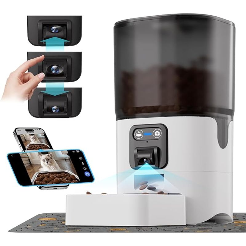 GENERICO - Alimentador Automático Gatos 6 litros con Cámara  Sendero