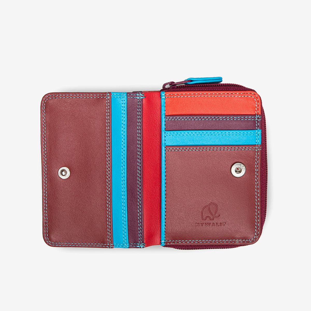 MYWALIT - Billetera Pequeña Con Cierre Pompeii 7Cc