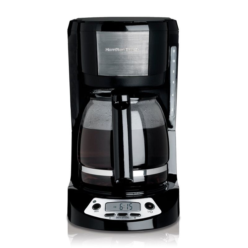 HAMILTON BEACH - Cafetera Programable Con Reloj 12 Tazas Hamilton Beach 49615