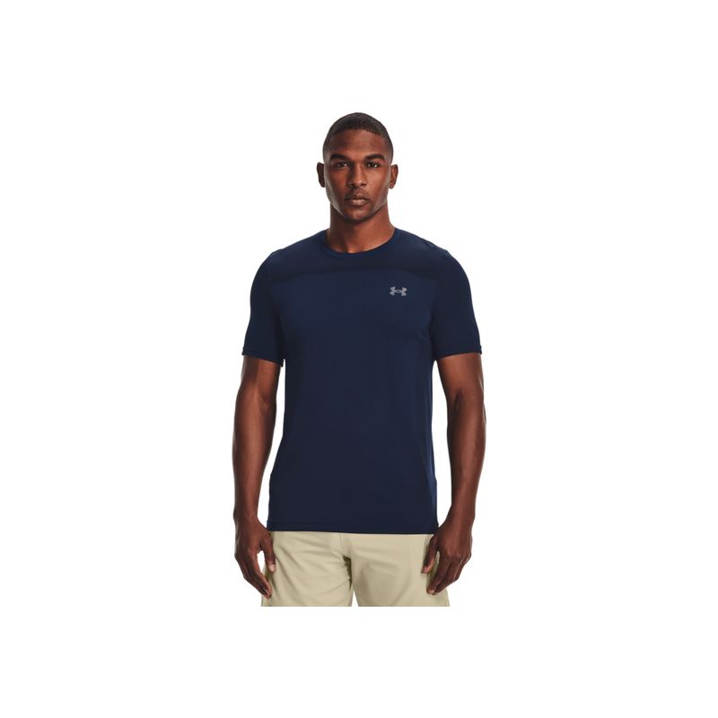 UNDER ARMOUR - Camiseta Hombre UNDER ARMOUR UA SEAMLESS SS-NVY Azul UNDER ARMOUR.
