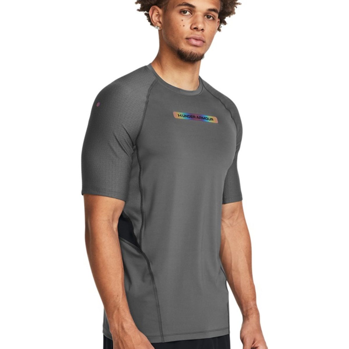 UNDER ARMOUR - Camiseta Hombre UNDER ARMOUR SMARTFRM RUSH 20 SS Gris UNDER ARMOUR.