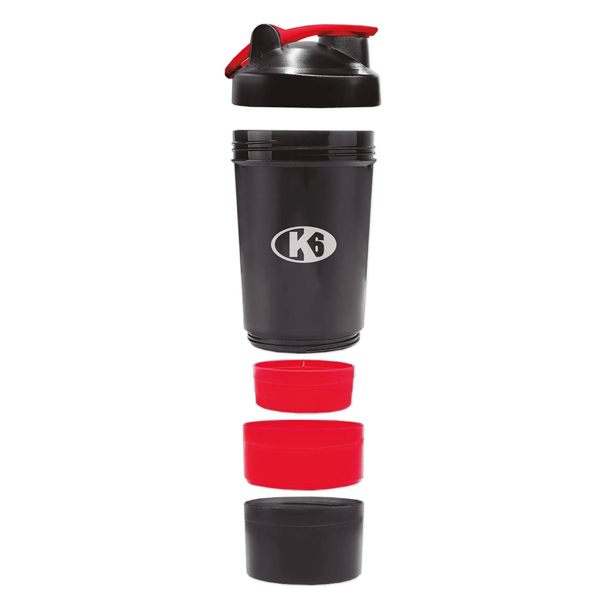 K6 - Shaker Vaso Mezclador K6 Pro Sport 450 ml 4 en 1