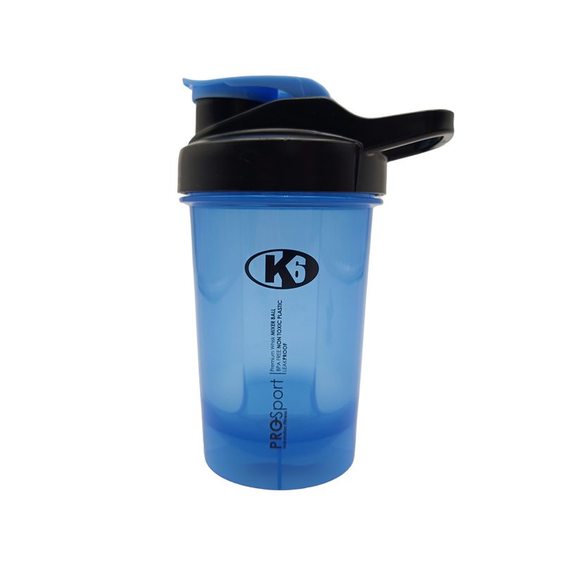 K6 - Shaker Vaso Mezclador K6 Pro Sport 400 ml Azul