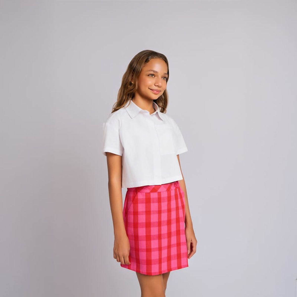 QTORSE - Blusa con cuello para Niña