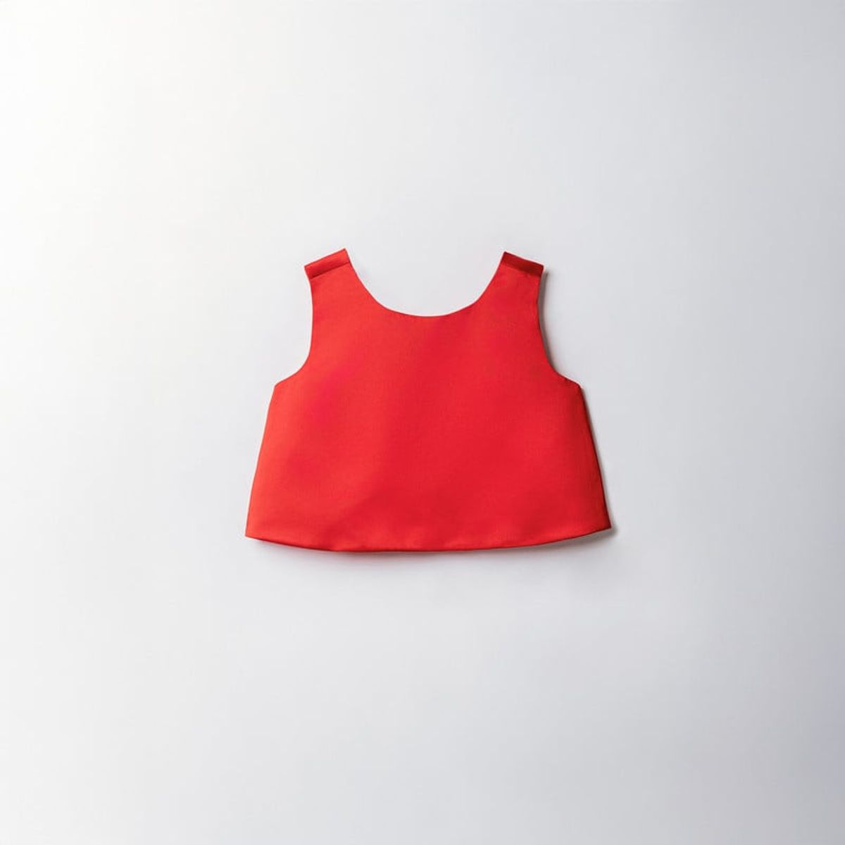QTORSE - Blusa Satinada Roja para Niña