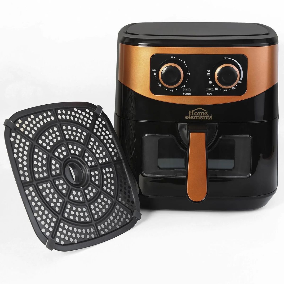 HOME ELEMENTS - Freidora De Aire 7 Litros Home Elements - Mega Fryer