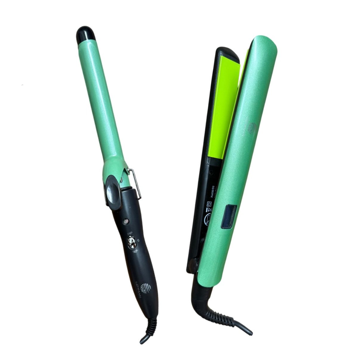 LEMMAN - Combo Set Pinza Rizadora + Plancha Lemman Aguacate Shine Terapy