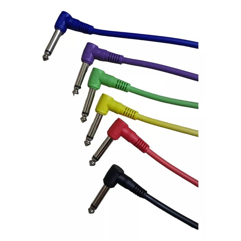 GENERICO - Cable Interpedal Para Guitarra En Silicona - Patch Cord
