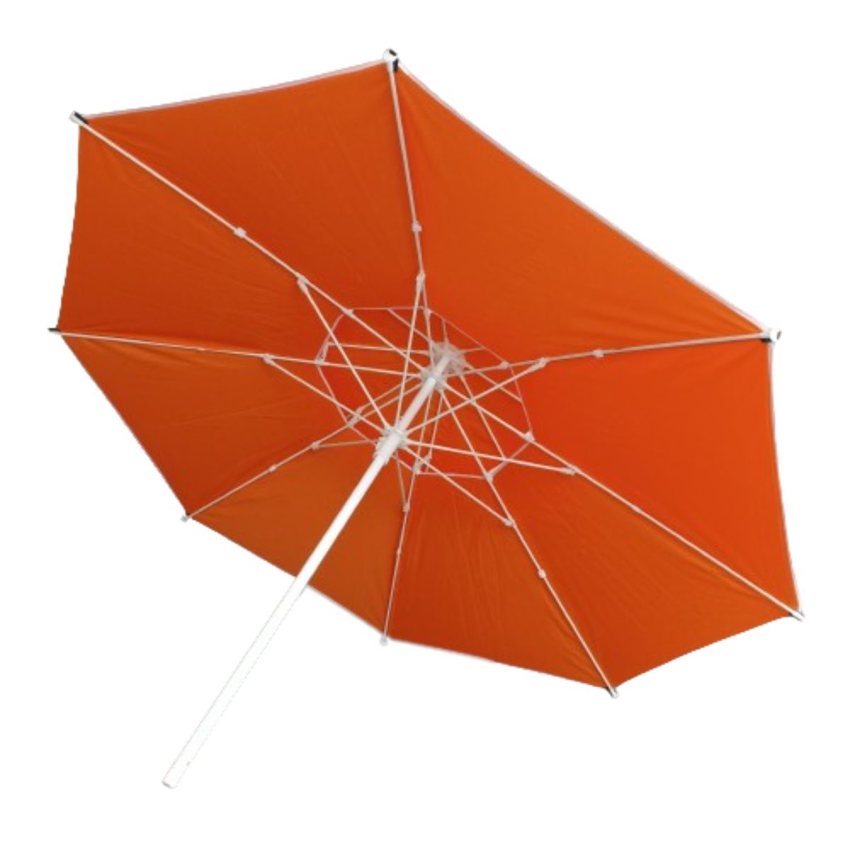 GENERICO - Parasol Sombrilla Desfogue Turístico Lona Fibra 2.60 mt Diáme Naranja