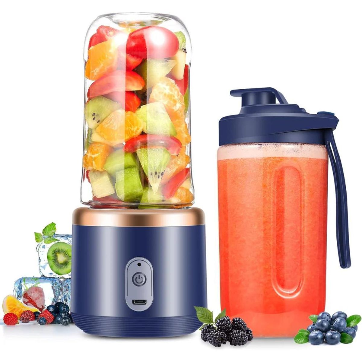 GENERICO - Licuadora Portátil 20w 6cuchillas 310ml Ideal Para Smoothies