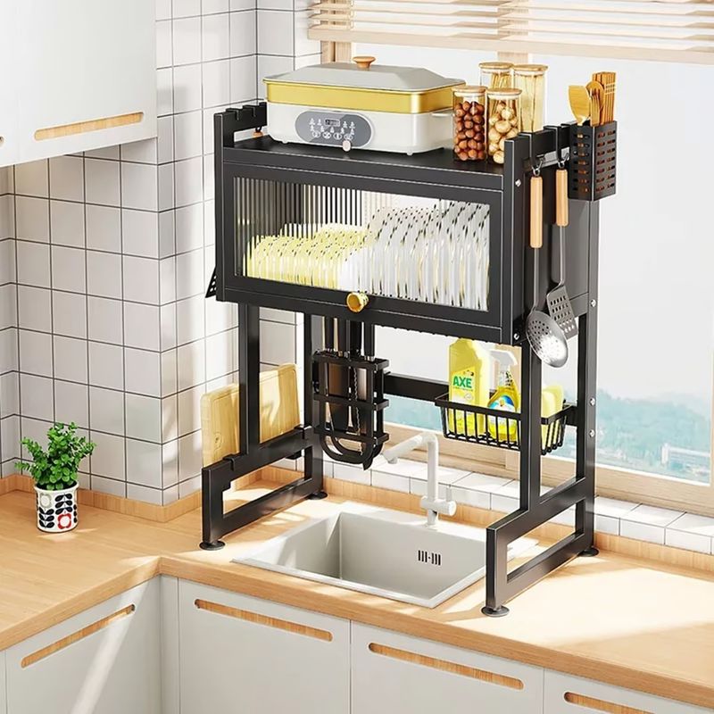 GENERICO - Escurridor Organizador Platos Fregadero Gabinete Multifuncional 65cm