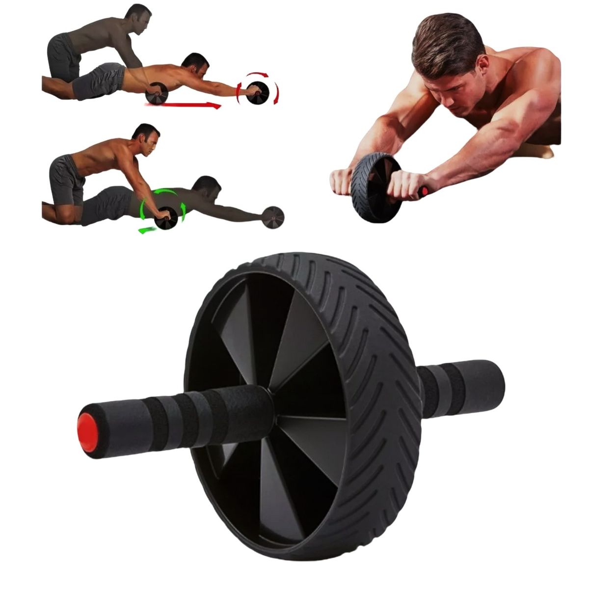 SPORT FITNESS - Rueda Abdominal Mejora Tu Fuerza Estabilidad Y Abdomen