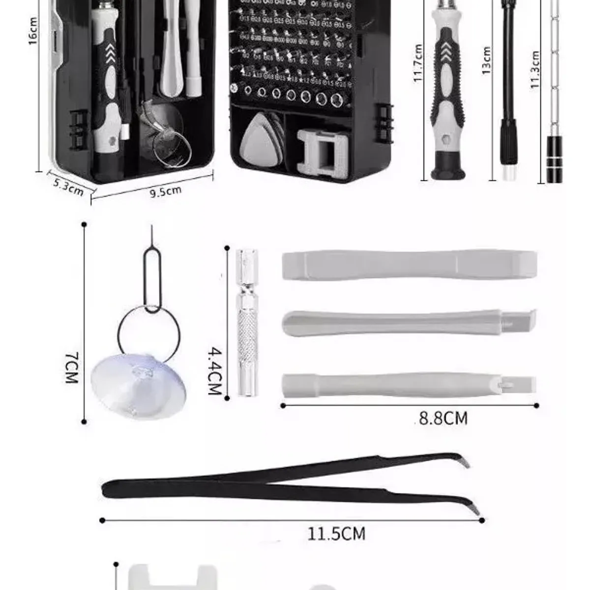 GENERICO - Kit Destornillador 115 en 1 Herramienta de Precisión para Reparación Profesional