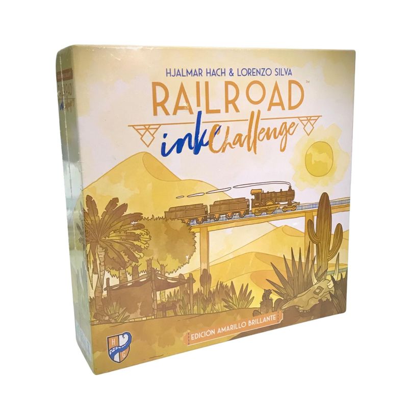 ASMODEE - Juego De Mesa Railroad Ink Challenge  Edición Amarillo Brillante