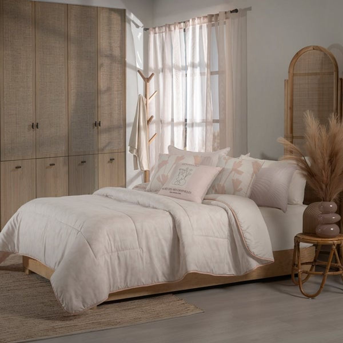 VIANNEY - Juego De Edredón Bouquet Queen Size-Doble Xl Vianney