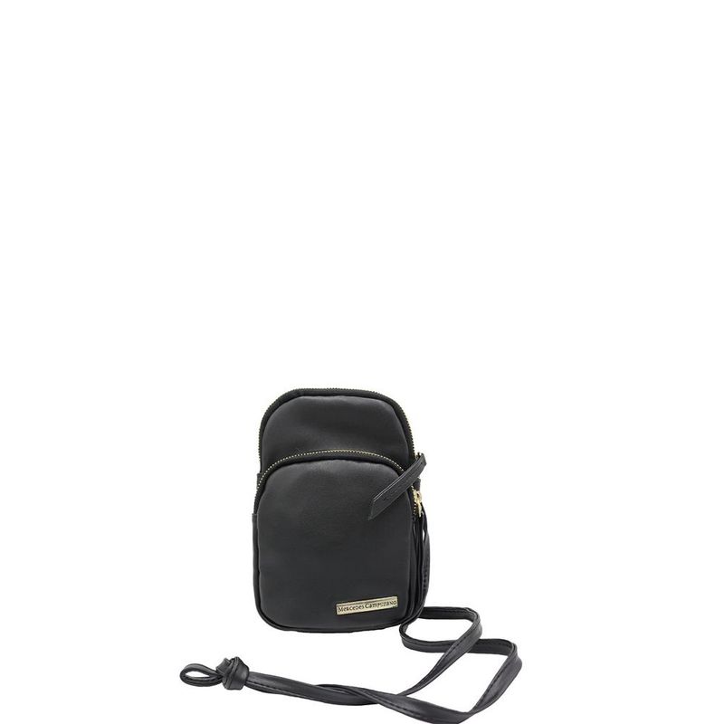 MERCEDES CAMPUZANO - Bandolera Wisteria Mercedes Campuzano de Mujer Negro