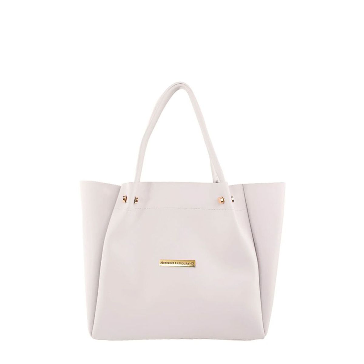 MERCEDES CAMPUZANO - Bolso Dauphine Mercedes Campuzano de Mujer Marfil