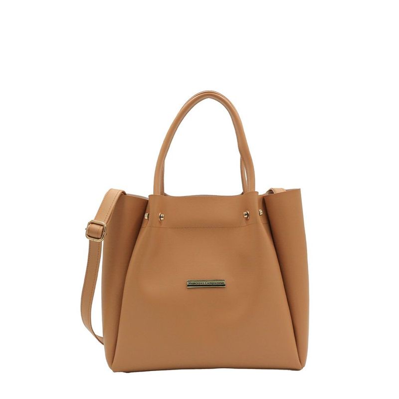 MERCEDES CAMPUZANO - Bolso Dauphine Mercedes Campuzano de Mujer Beige