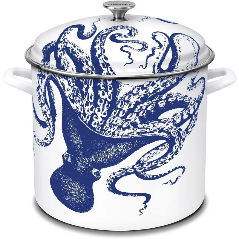 CUISINART - Olla de Acero Esmaltada 16 Qt Cuisinart Caskata™ Lucy con Tapa