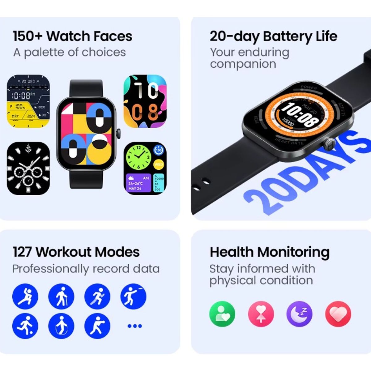 HAYLOU - Smarwatch Haylou Watch S6 Dual Core Llamadas Voz Y Seguimiento Fitness Resistente Al Agua