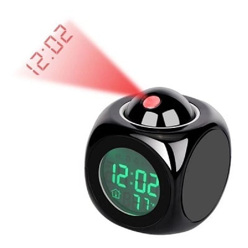 GENERICO - RELOJ DE MESA CON ALARMA COLOR NEGRO