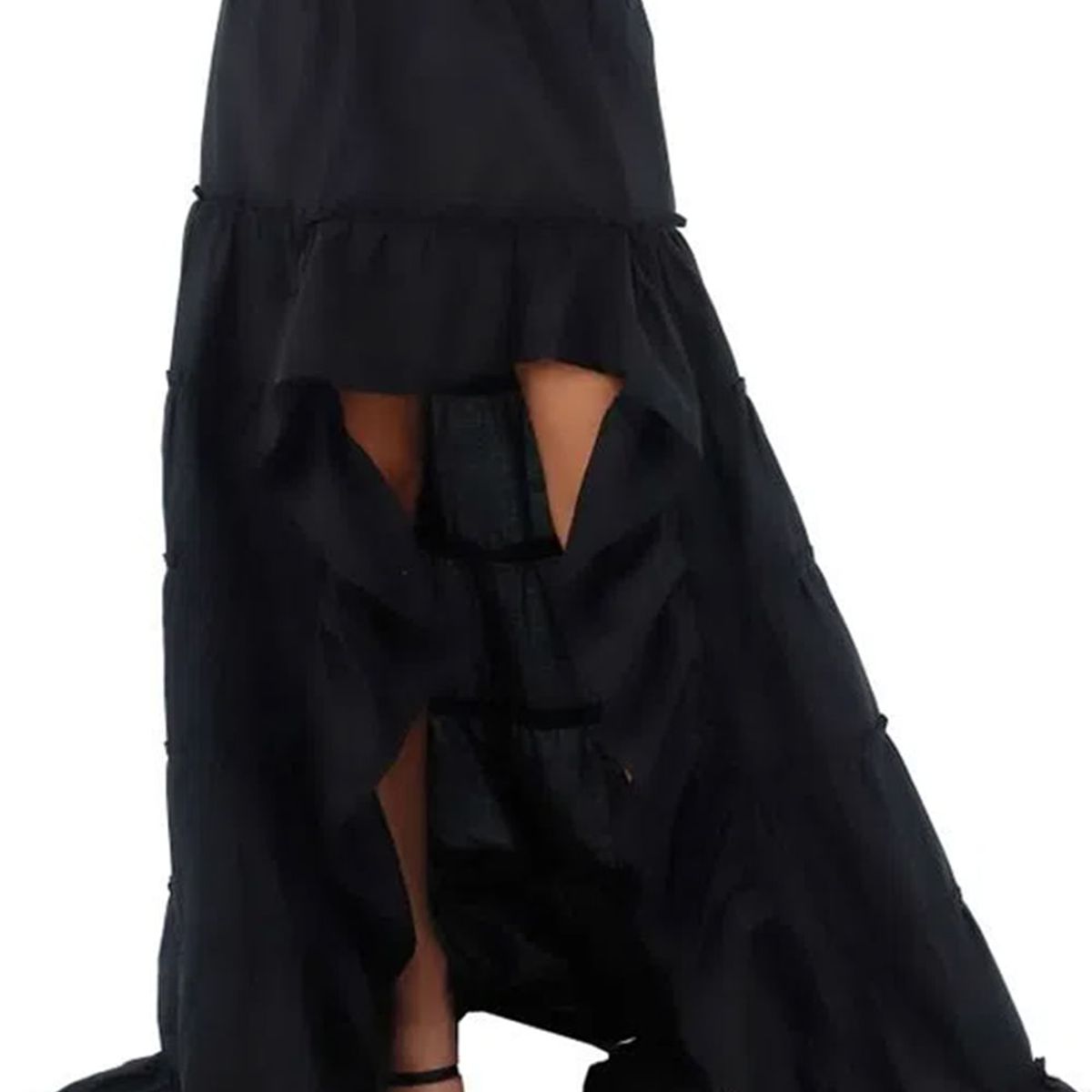 MERCEDES CAMPUZANO - Falda Larga Kelly Negro