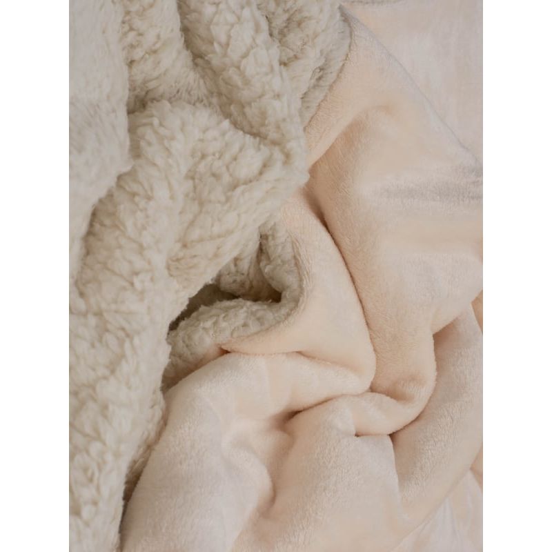 GENERICO - Cobija Térmica Ovejera Lisa Beige