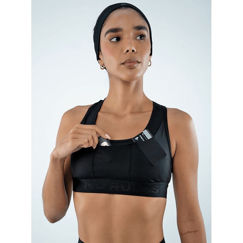 NO RULES - TOP DEPORTIVO RUNNING PRO NEGRO.