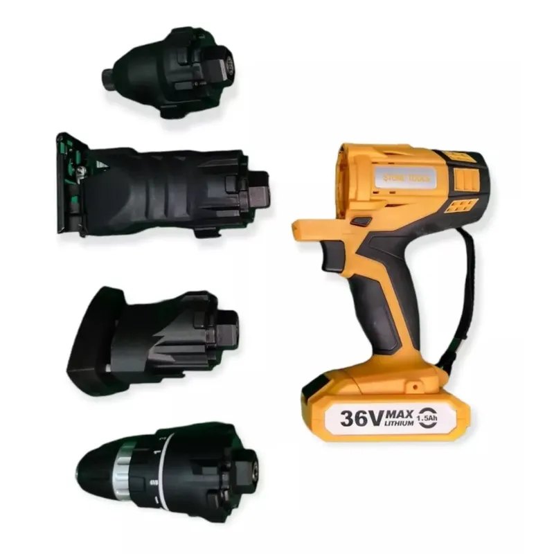GENERICO - Kit taladro Multi herramienta 36v para uso prfesional 4 en 1