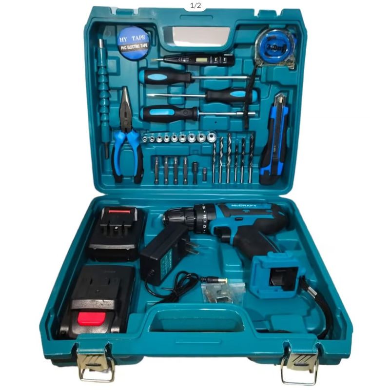 GENERICO - Taladro manual 24v doble bateria mas accsesorios uso profesional