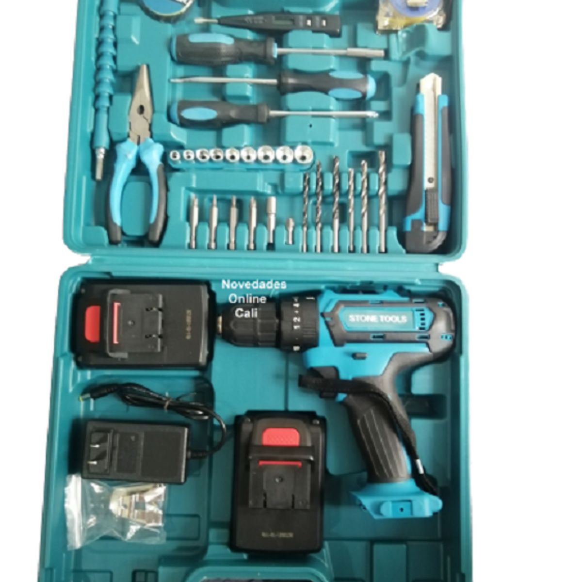 GENERICO - Taladro manual 24v doble bateria mas accsesorios uso profesional