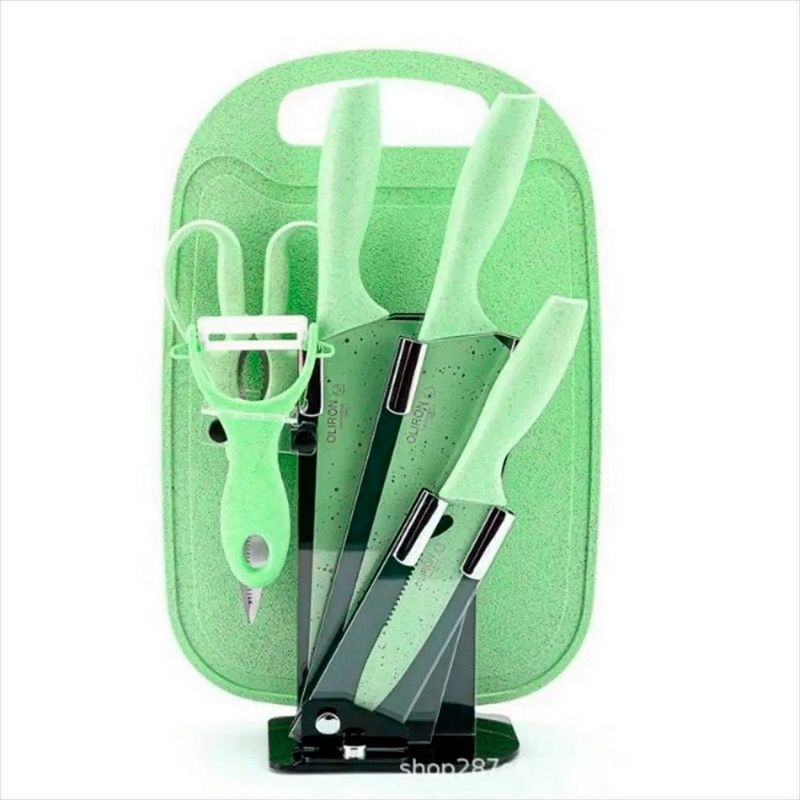 DAYOSHOP - Set De Cuchillos Utensilios Cubiertos Tablas Cortar Cocina